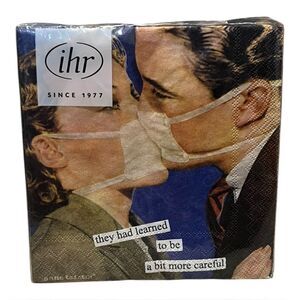 Careful Couple Funny Cocktail Napkins by Anne Taintor Set of 20 New